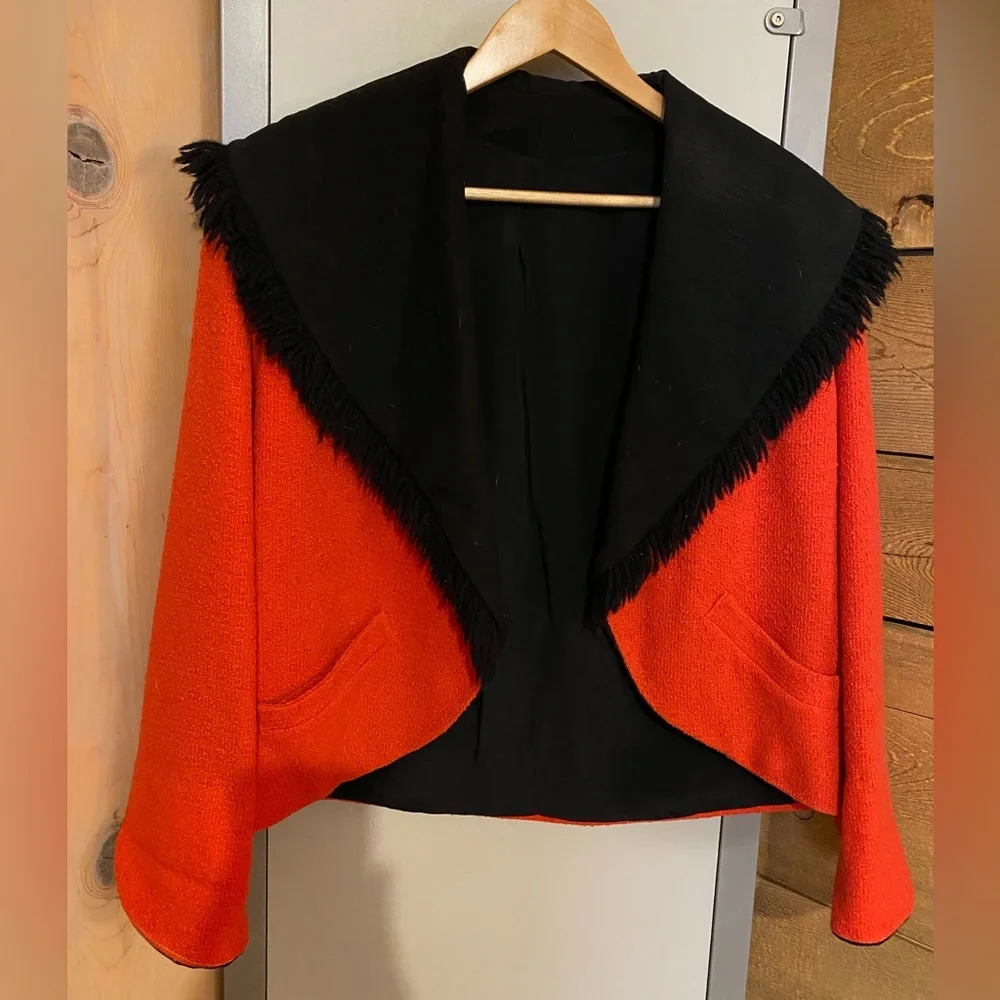 Solmar Vintage Blazer in Red and Black - Picture 2 of 6
